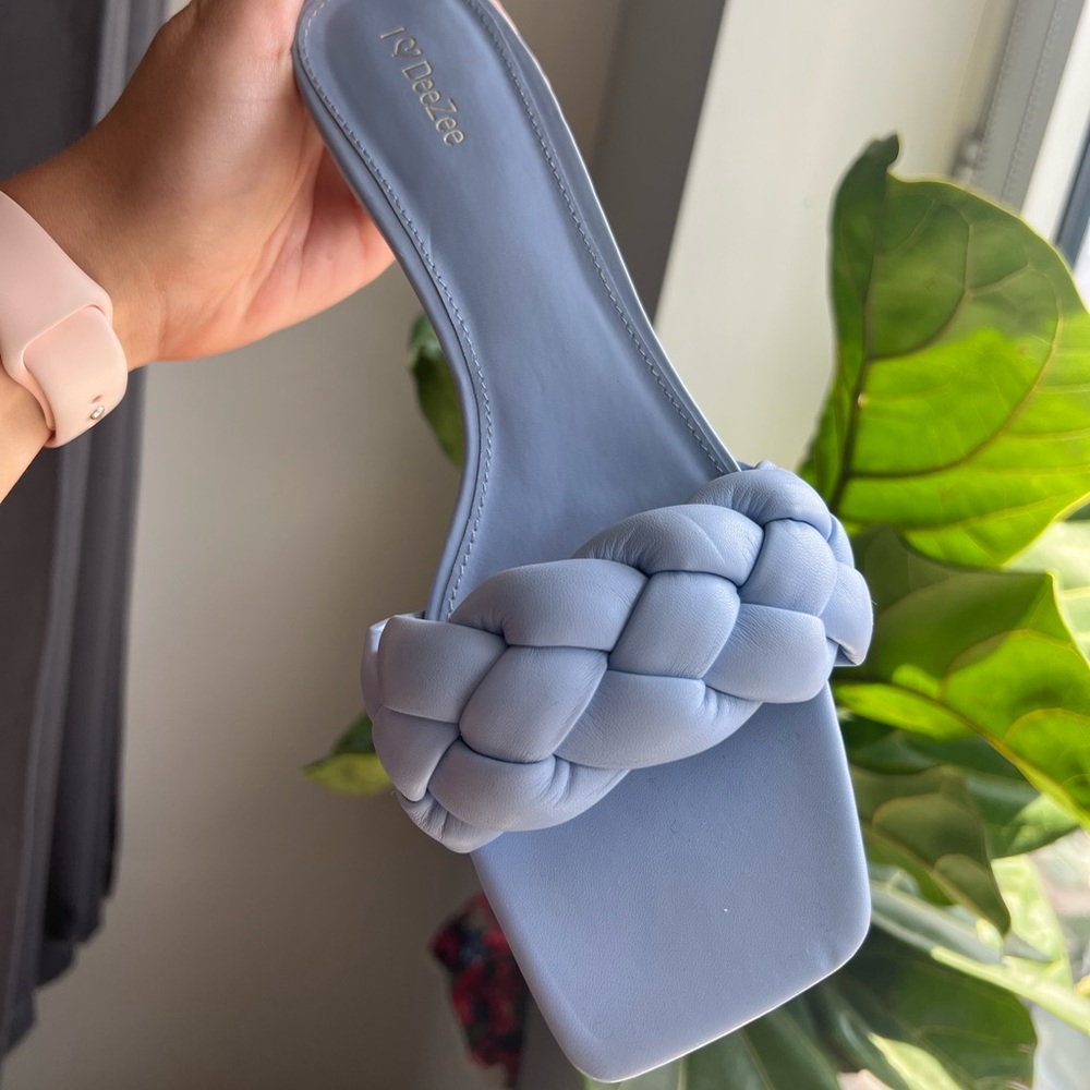 Sandals Blue - eco leather bought in Europe size 39 (9)